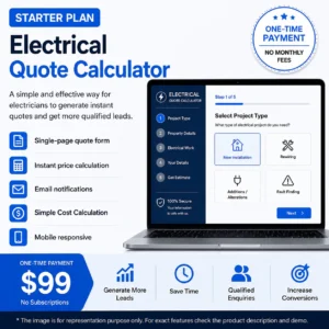 Electrical Quote Calculator - Starter Plan